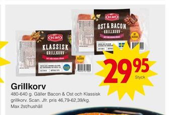 Matöppet Grillkorv erbjuda