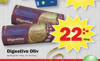Pekås Digestive oliv erbjuda