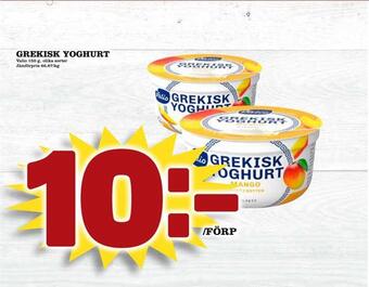 Nelins Grekisk yoghurt erbjuda