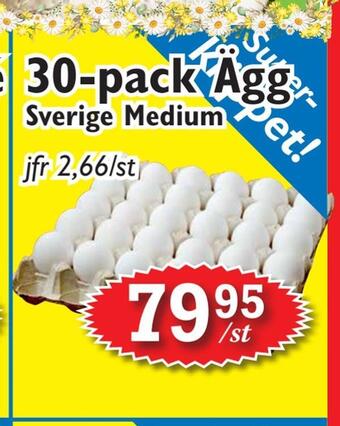 T-jarlen 30-pack ägg erbjuda