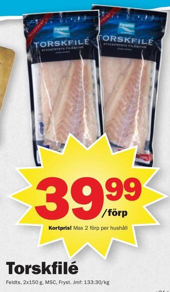 Pekås Torskfilé erbjuda