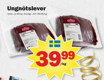 Pekås Ungnötslever erbjuda