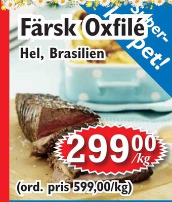T-jarlen Färsk oxfilé erbjuda