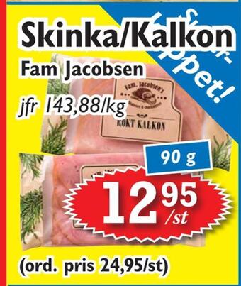 T-jarlen Skinka/kalkon erbjuda