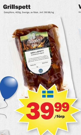 Pekås Grillspett erbjuda