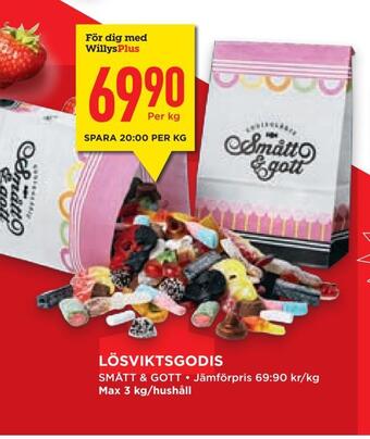 Willys Hemma Lösviktsgodis erbjuda