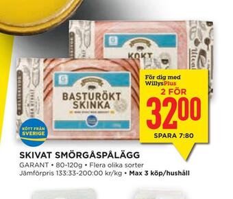 Willys Hemma Skivat smörgåspålägg erbjuda