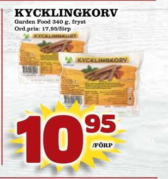 Supergrossen Kycklingkorv erbjuda