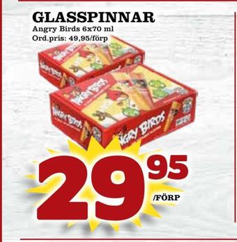 Supergrossen Glasspinnar erbjuda