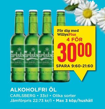 Willys Hemma Alkoholfri öl erbjuda