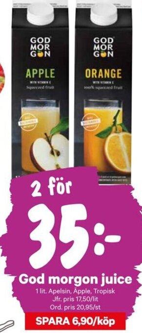 City Gross God morgon juice erbjuda
