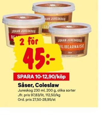 City Gross Såser, Coleslaw erbjuda