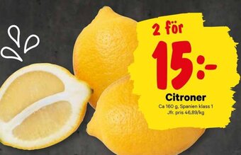 City Gross Citroner erbjuda