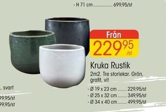 EKO Kruka rustik erbjuda