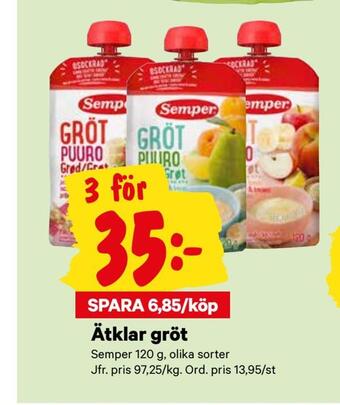 City Gross Ätklar gröt erbjuda