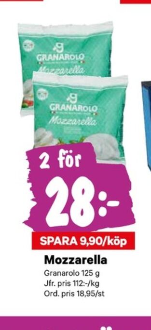 City Gross Granarolo mozzarella erbjuda