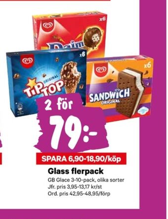 City Gross Daim glasstrutar erbjuda