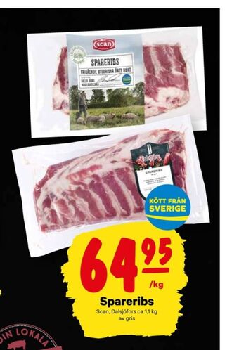 City Gross Dalsjöfors spareribs erbjuda