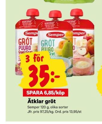 City Gross Semper gröt erbjuda