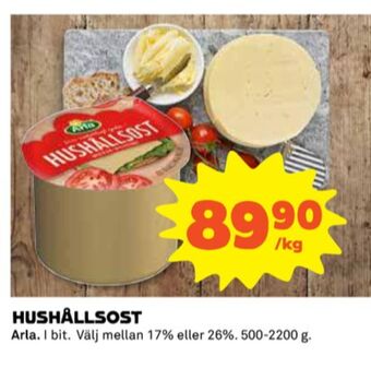 Coop Arla hushållsost erbjuda