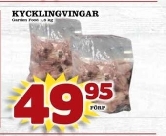 Matdax Garden food kycklingvingar erbjuda