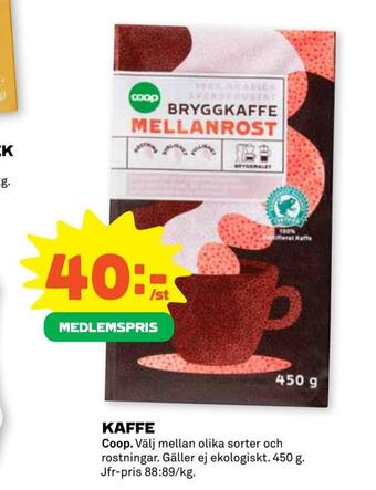 Stora Coop Kaffe erbjuda