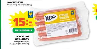 Stora Coop Kyckling grillkorv erbjuda