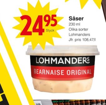 Matöppet Lohmanders såser erbjuda