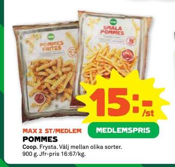 Stora Coop Pommes erbjuda