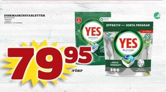 Matdax Yes diskmaskintabs erbjuda