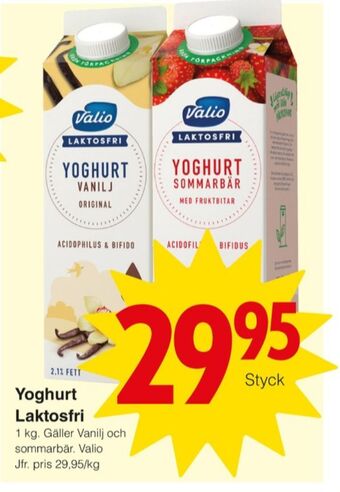 Matöppet Valio yoghurt erbjuda