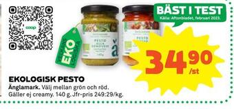 Stora Coop Ekologisk pesto erbjuda