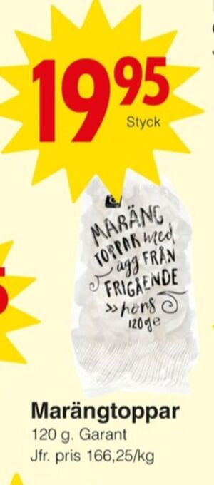 Matöppet Garant maränger erbjuda