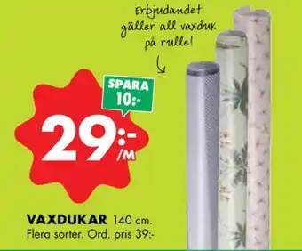 ÖoB Vo5 vaxduk erbjuda