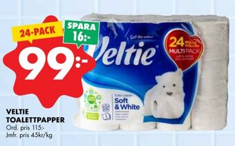 ÖoB Veltie toalettpapper erbjuda