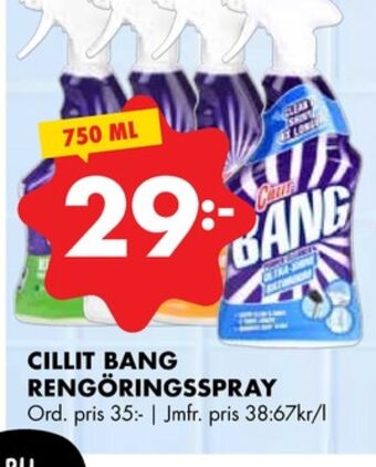 ÖoB Cillit bang rengöringsmedel erbjuda