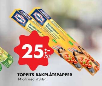 ÖoB Toppits bakplåtspapper erbjuda