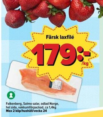 Östenssons Falkenberg seafood laxfilé erbjuda