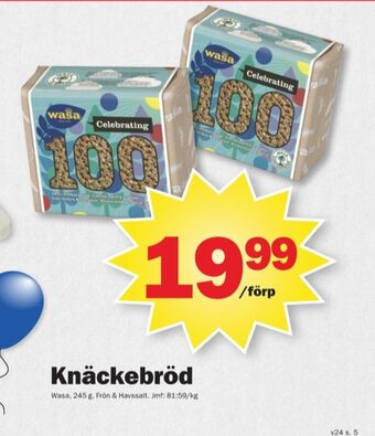 Pekås 100 knäckebröd erbjuda