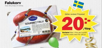 Pekås Hissas falukorv erbjuda