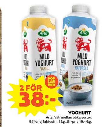 Stora Coop Yoghurt erbjuda