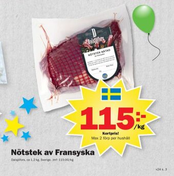 Pekås Dalsjöfors nötstek erbjuda