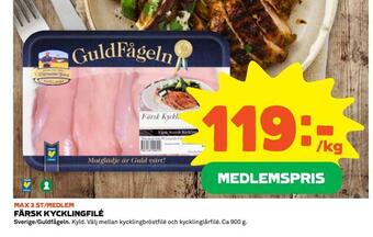 Coop Extra Färsk kycklingfilé erbjuda