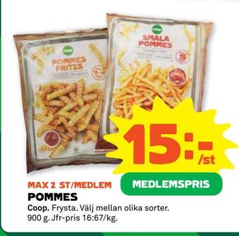 Coop Forum Pommes erbjuda