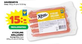 Coop Forum Kyckling grillkorv erbjuda