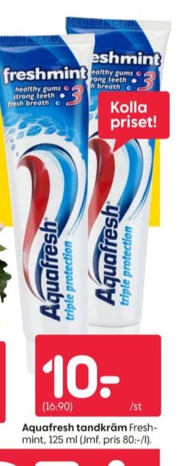 Rusta Aquafresh tandkräm erbjuda