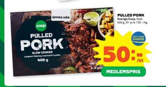 Stora Coop Coop pulled pork erbjuda