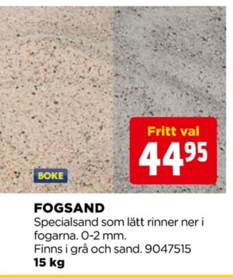 Jem&Fix Boke fogsand erbjuda