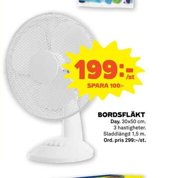 Bordsfläkt