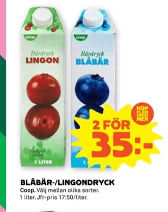 Stora Coop Coop fruktdryck erbjuda